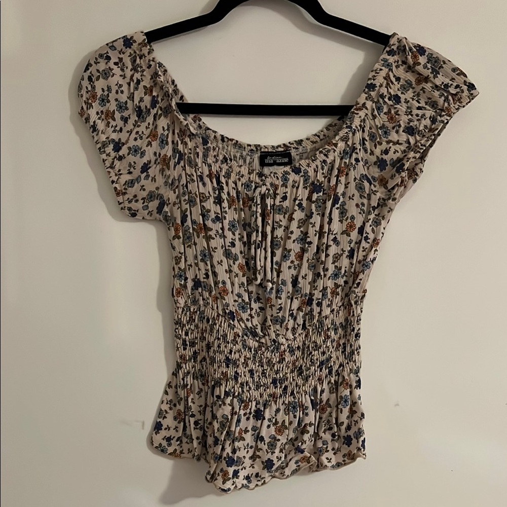 Floral Smocked Blouse